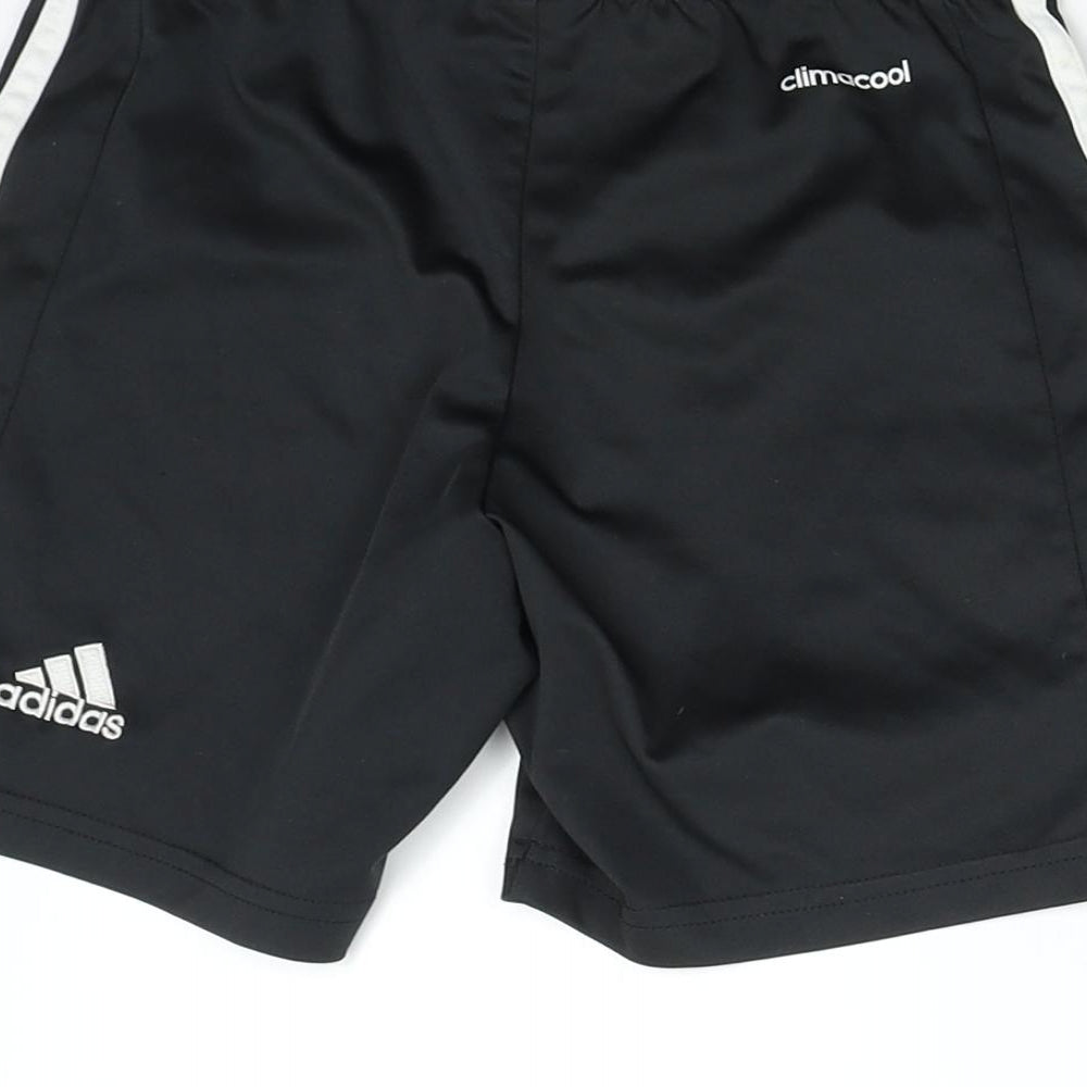 adidas Boys Black   Sweat Shorts Size 7-8 Years - Real Madrid