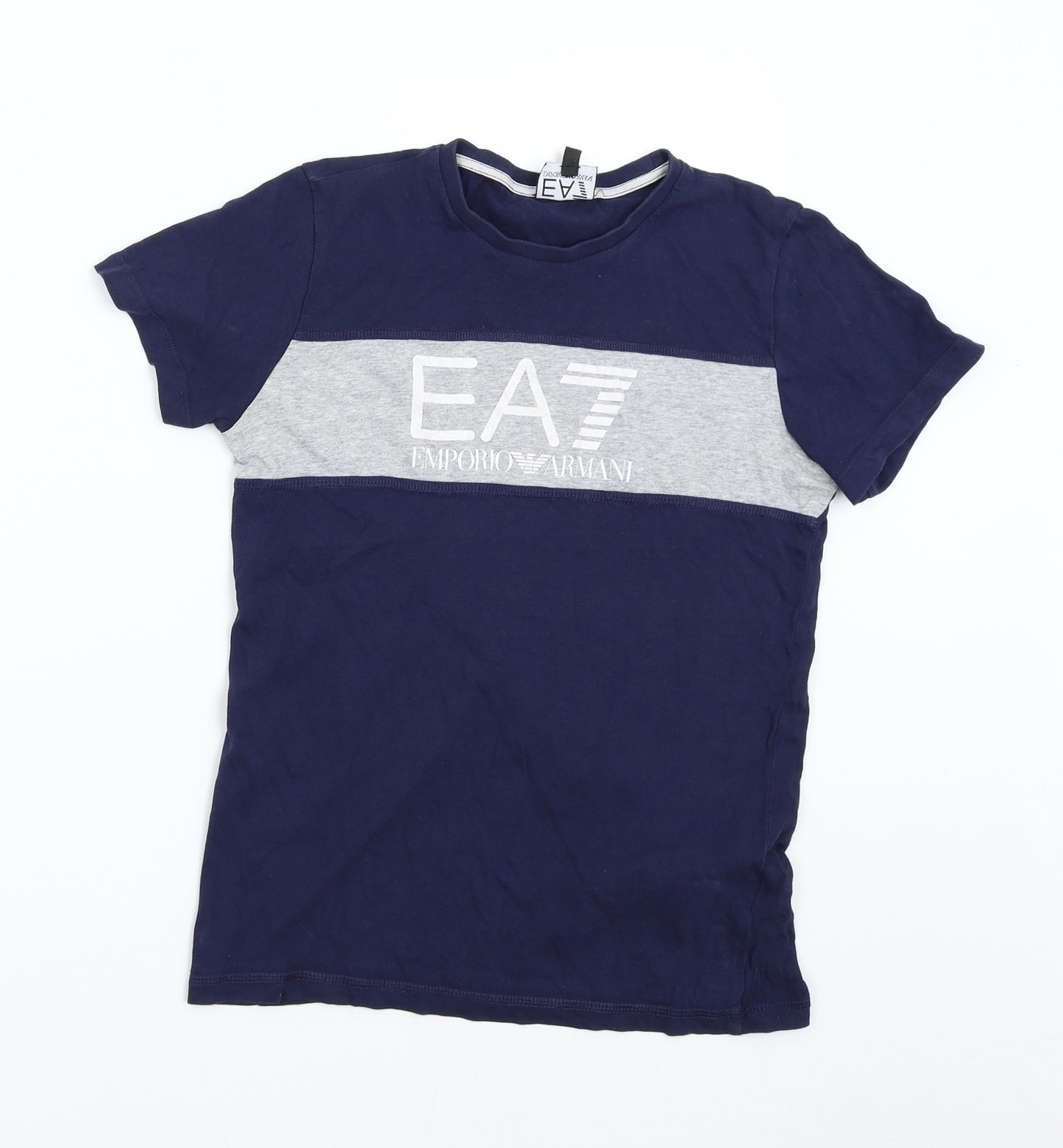 Emporio Armani Boys Blue   Basic T-Shirt Size 14 Years