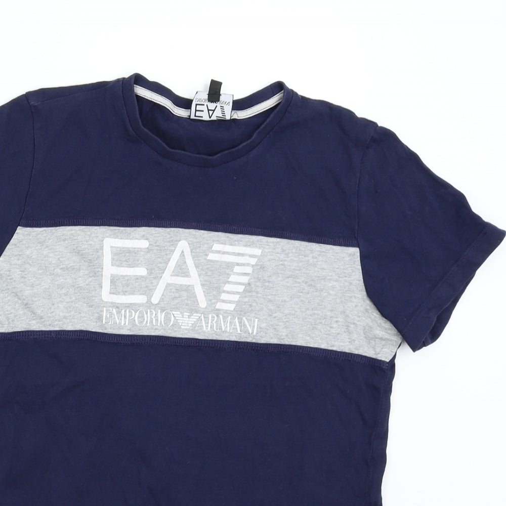 Emporio Armani Boys Blue   Basic T-Shirt Size 14 Years