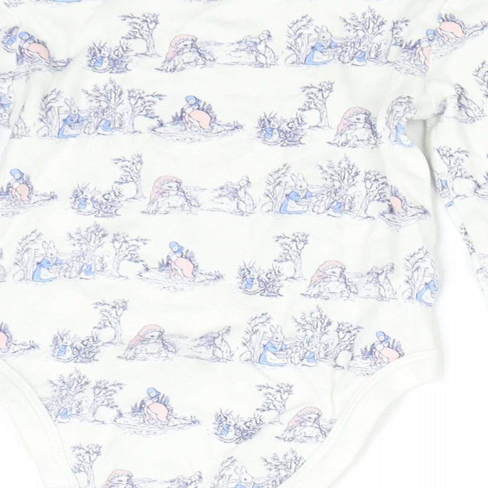 M&Co Baby White   Babygrow One-Piece Size 12-18 Months  - Peter Rabbit