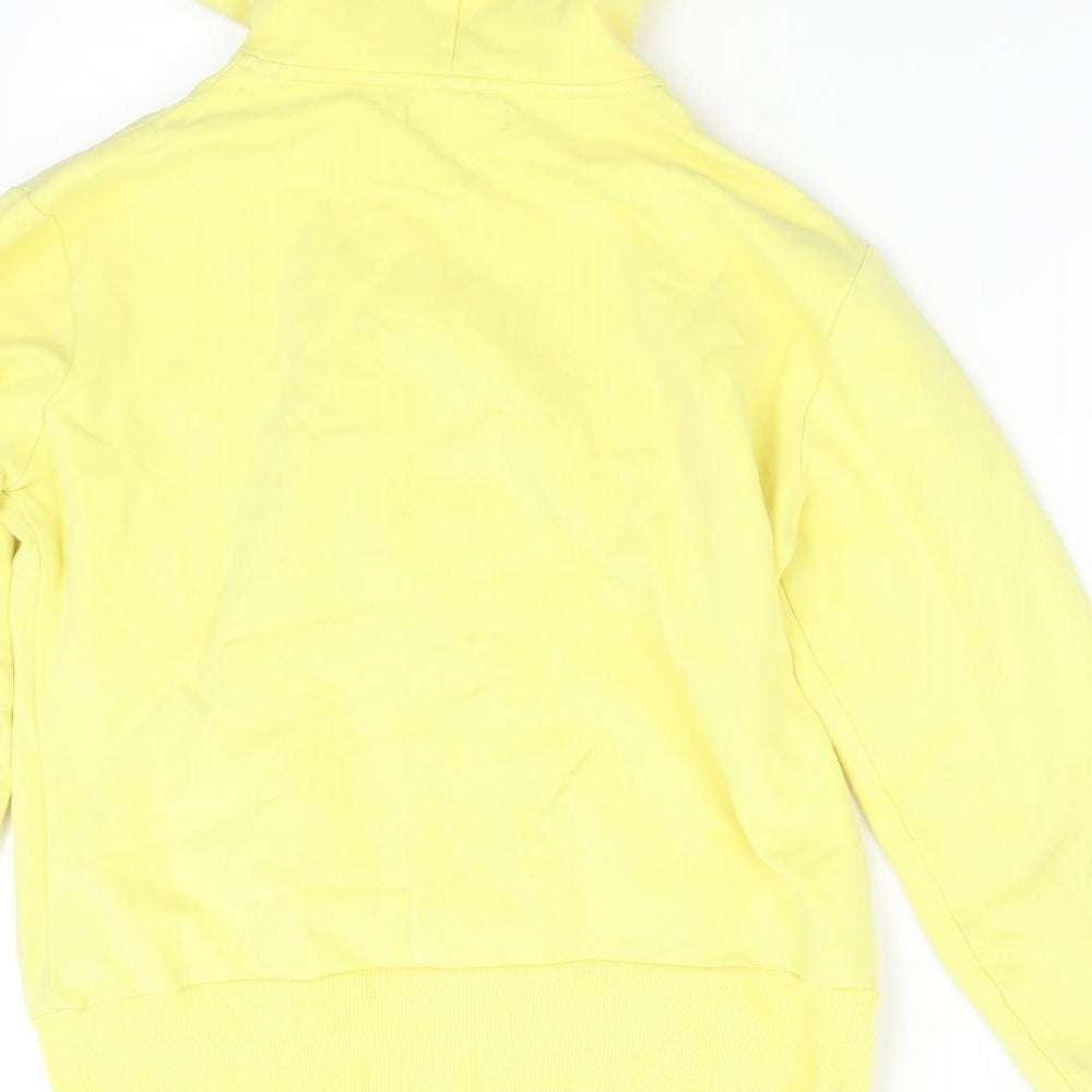 Henleys Womens Yellow   Pullover Hoodie Size S
