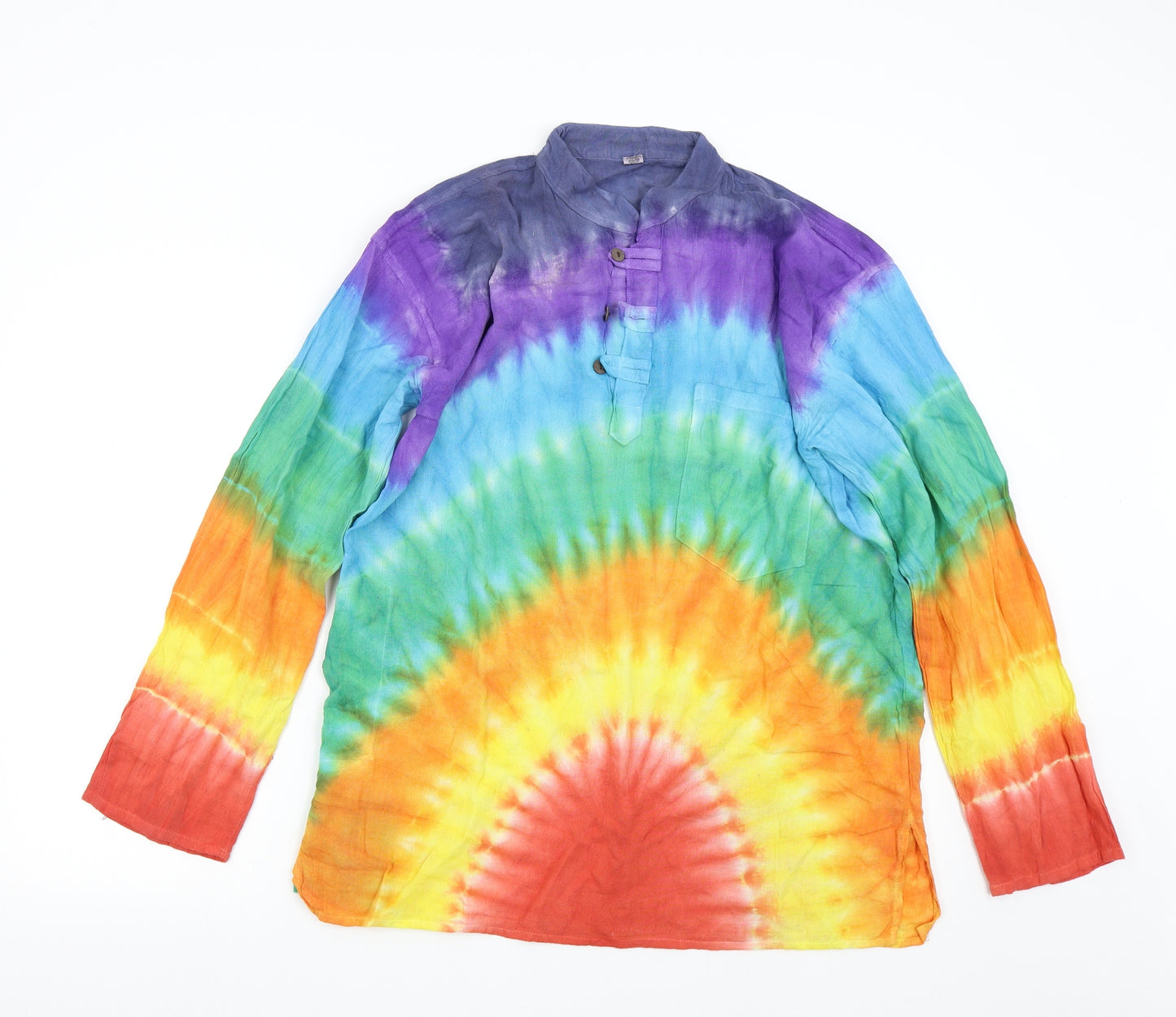 Preworn Mens Multicoloured    Button-Up Size L