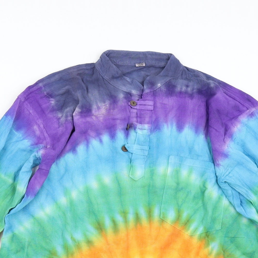 Preworn Mens Multicoloured    Button-Up Size L
