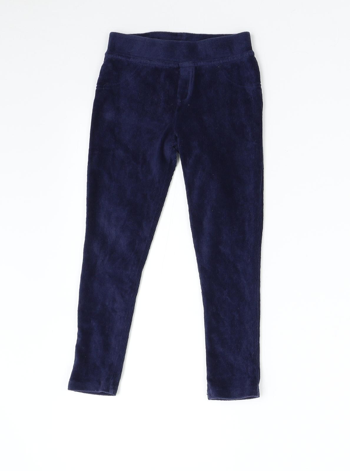 Nutmeg Girls Blue  Corduroy Jogger Trousers Size 4-5 Years