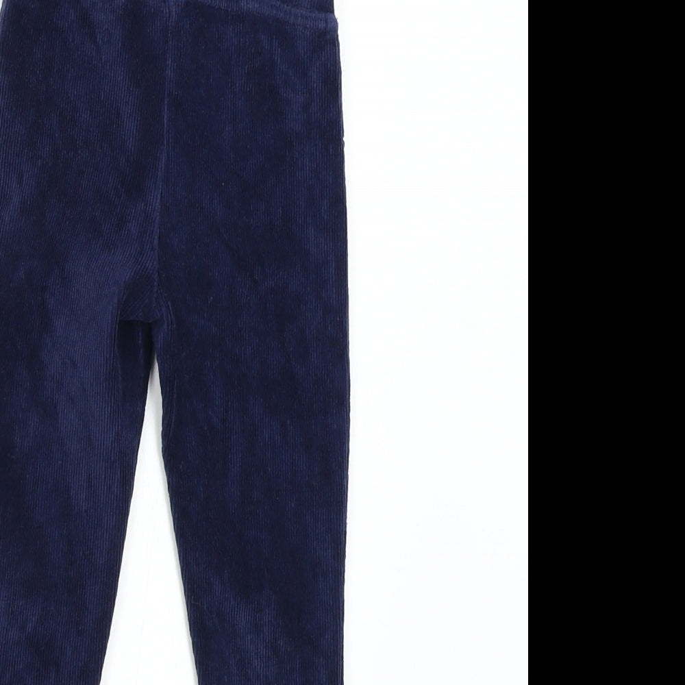 Nutmeg Girls Blue  Corduroy Jogger Trousers Size 4-5 Years