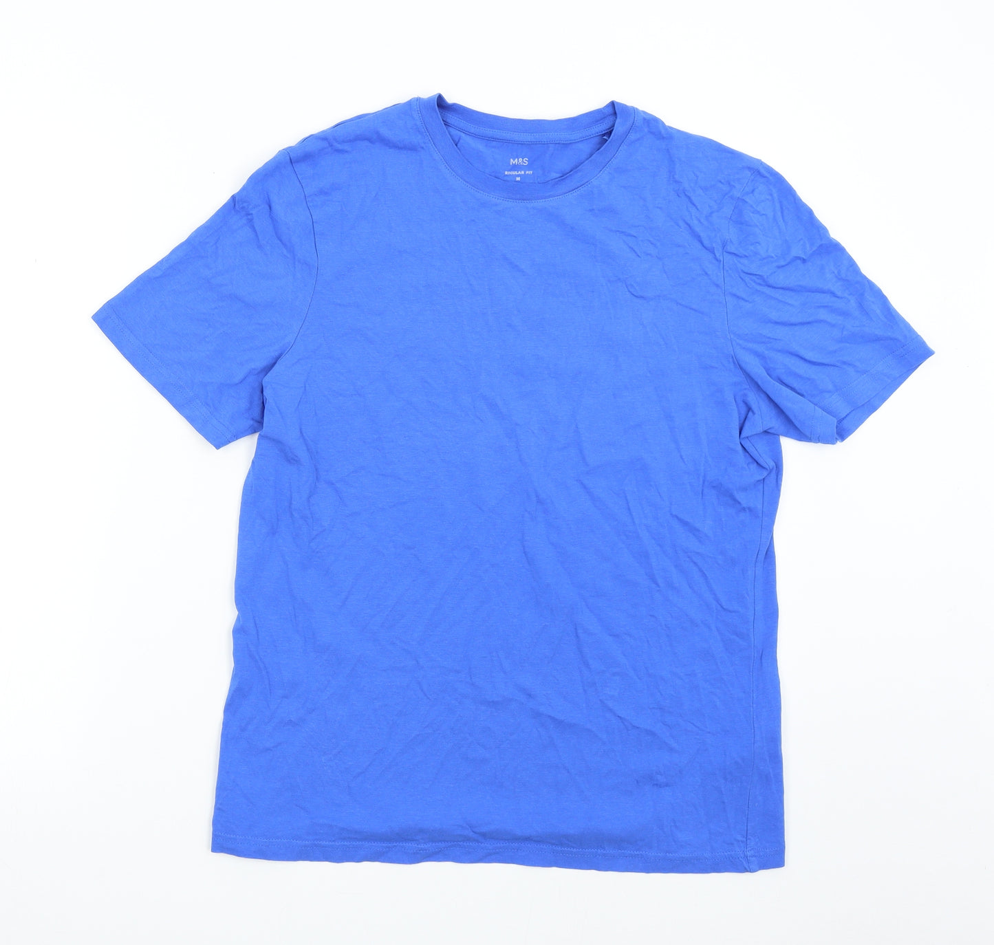 M&S Mens Blue    T-Shirt Size M
