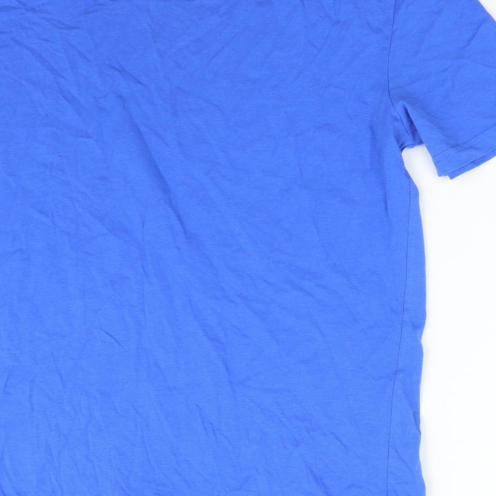 M&S Mens Blue    T-Shirt Size M