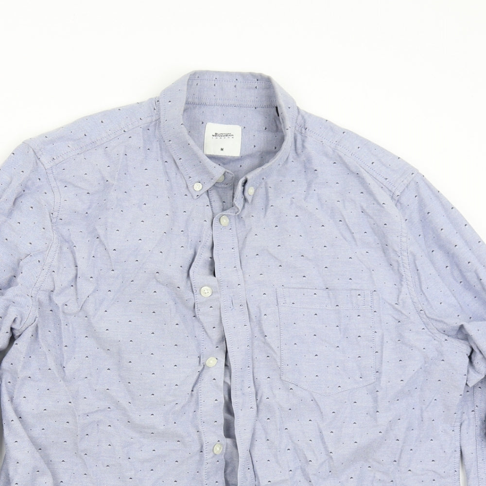 Burton Mens Blue    Button-Up Size M