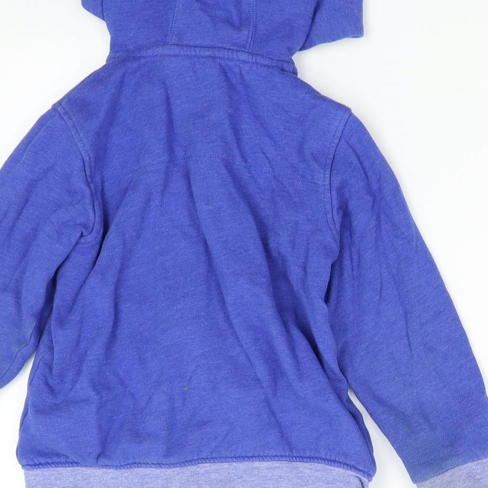 M&S Boys Blue   Full Zip Hoodie Size 4-5 Years
