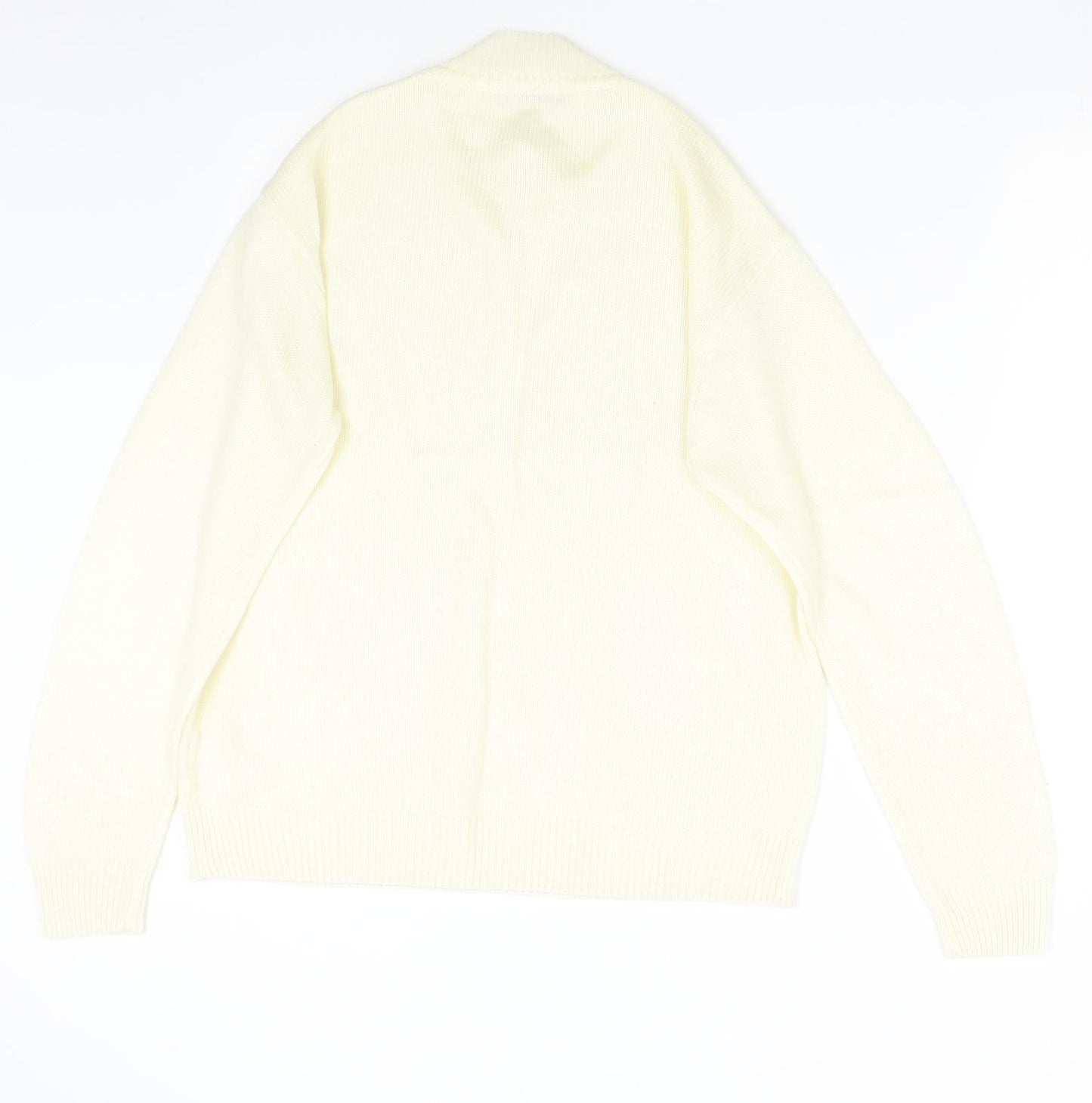 Damart Mens Ivory  Knit Pullover Jumper Size L