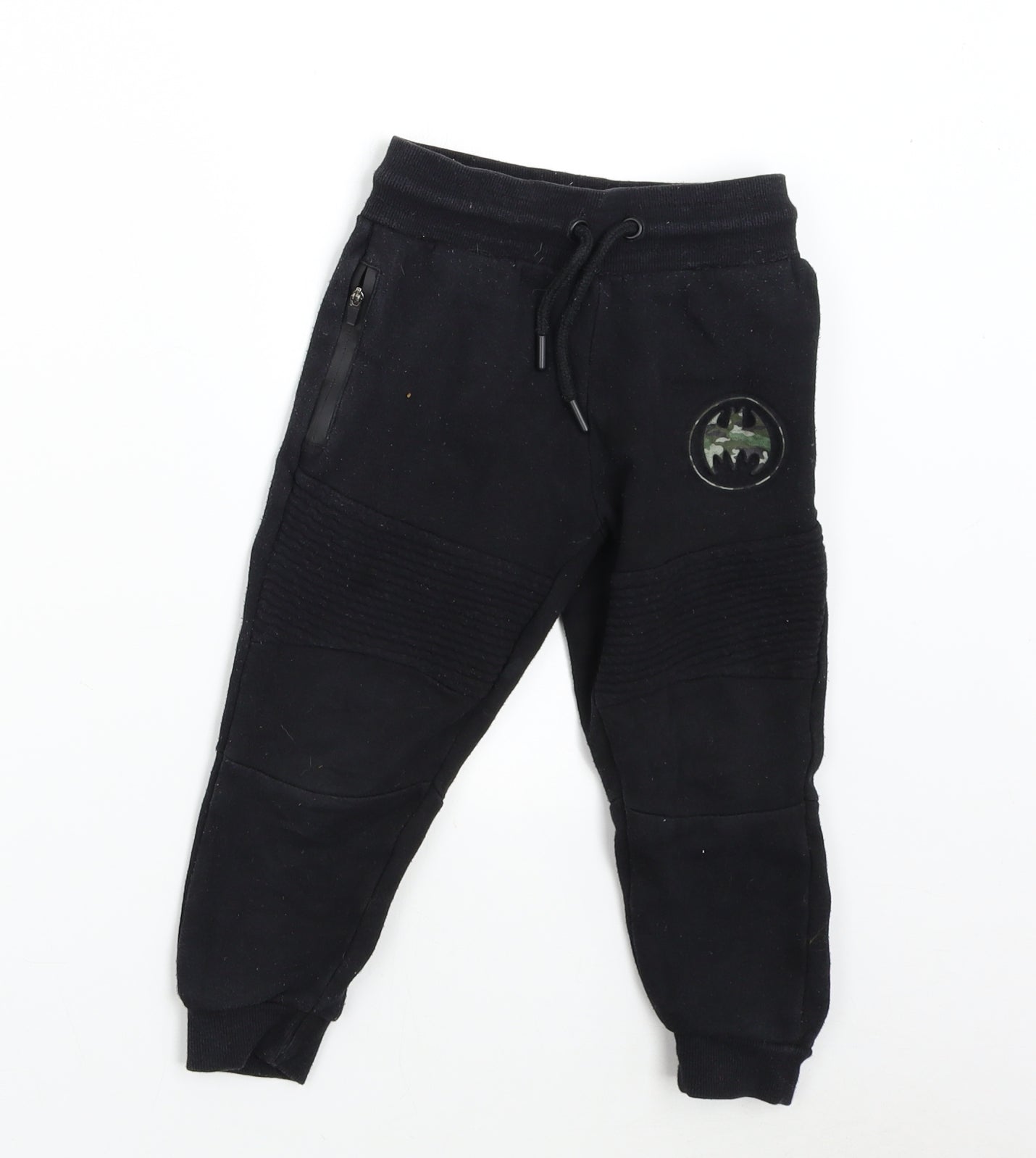 Primark Boys Black   Sweatpants Trousers Size 2-3 Years - Bat-Man
