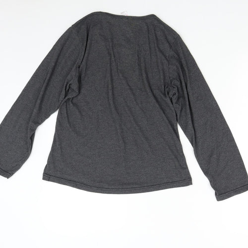Preworn Womens Grey Solid  Top Pyjama Top Size L