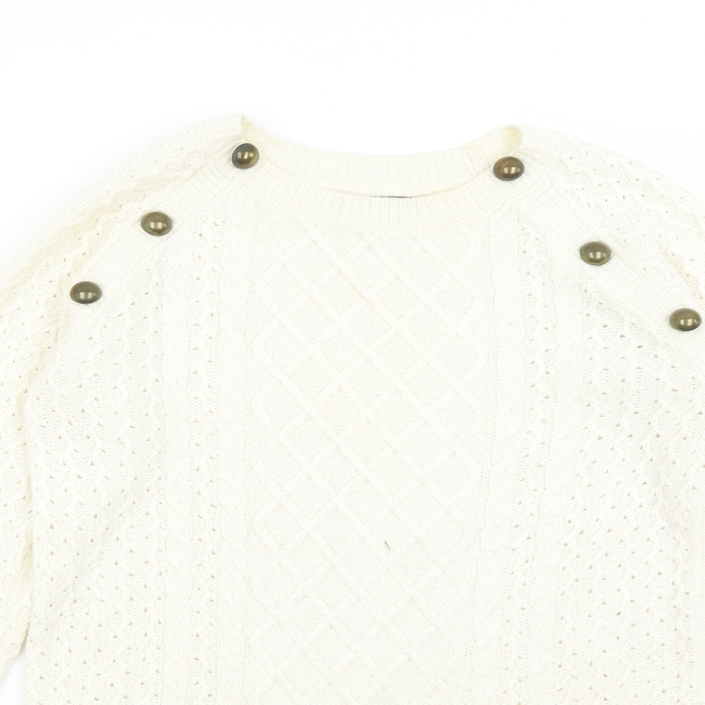 NEXT Womens Ivory   Pullover Jumper Size 8