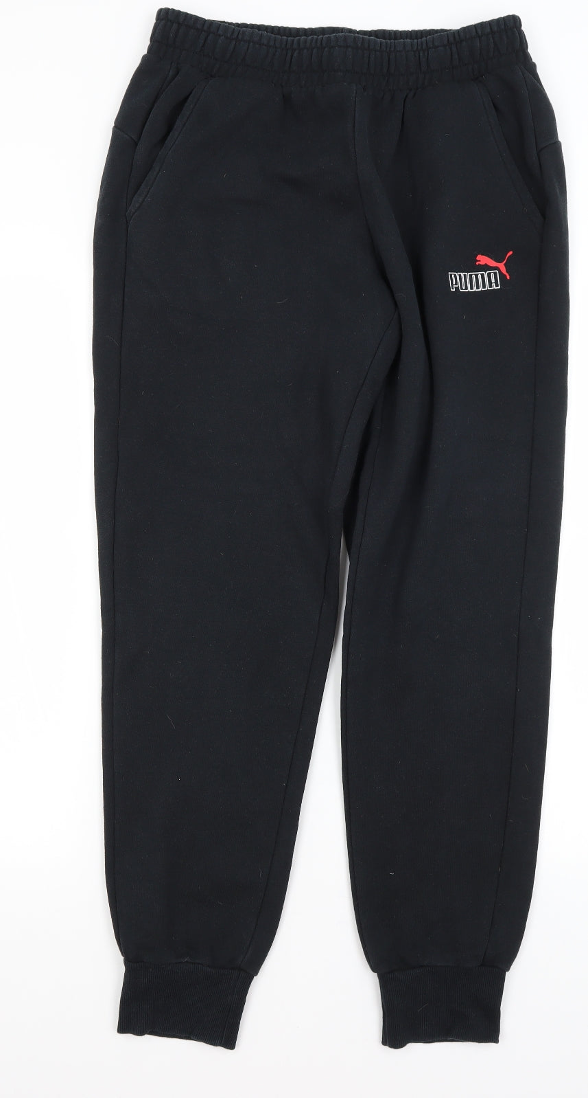 PUMA Mens Black   Jogger Trousers Size M L28 in