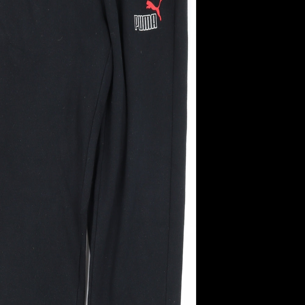 PUMA Mens Black   Jogger Trousers Size M L28 in