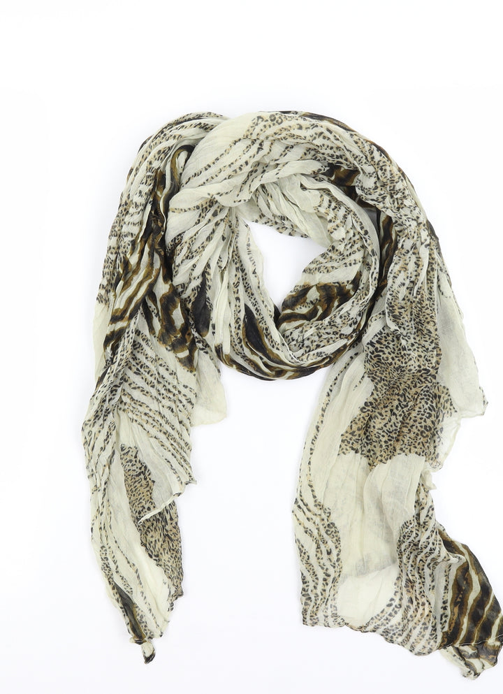 Preworn Womens Brown Animal Print   Scarf