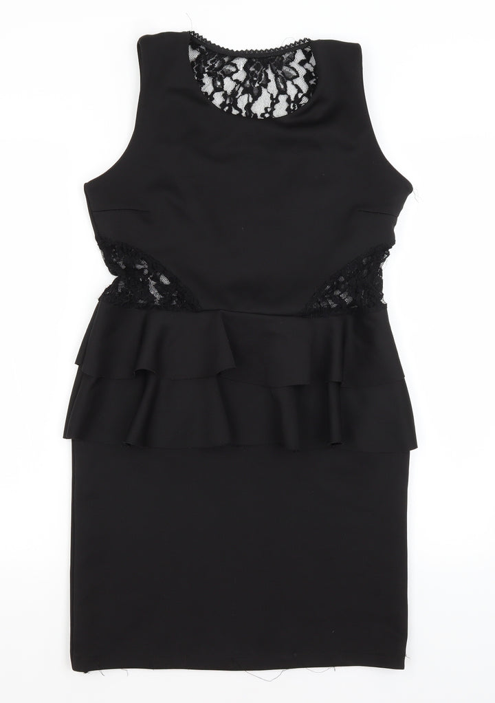 Preworn Womens Black   Pencil Dress  Size M