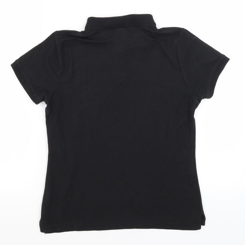 Fruit of the Loom Womens Black   Basic Polo Size M
