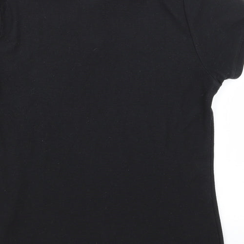 Fruit of the Loom Womens Black   Basic Polo Size M