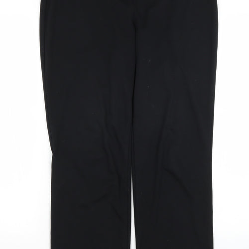 M&S Womens Black   Trousers  Size 10 L26 in