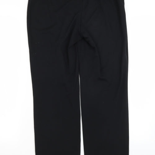 M&S Womens Black   Trousers  Size 10 L26 in