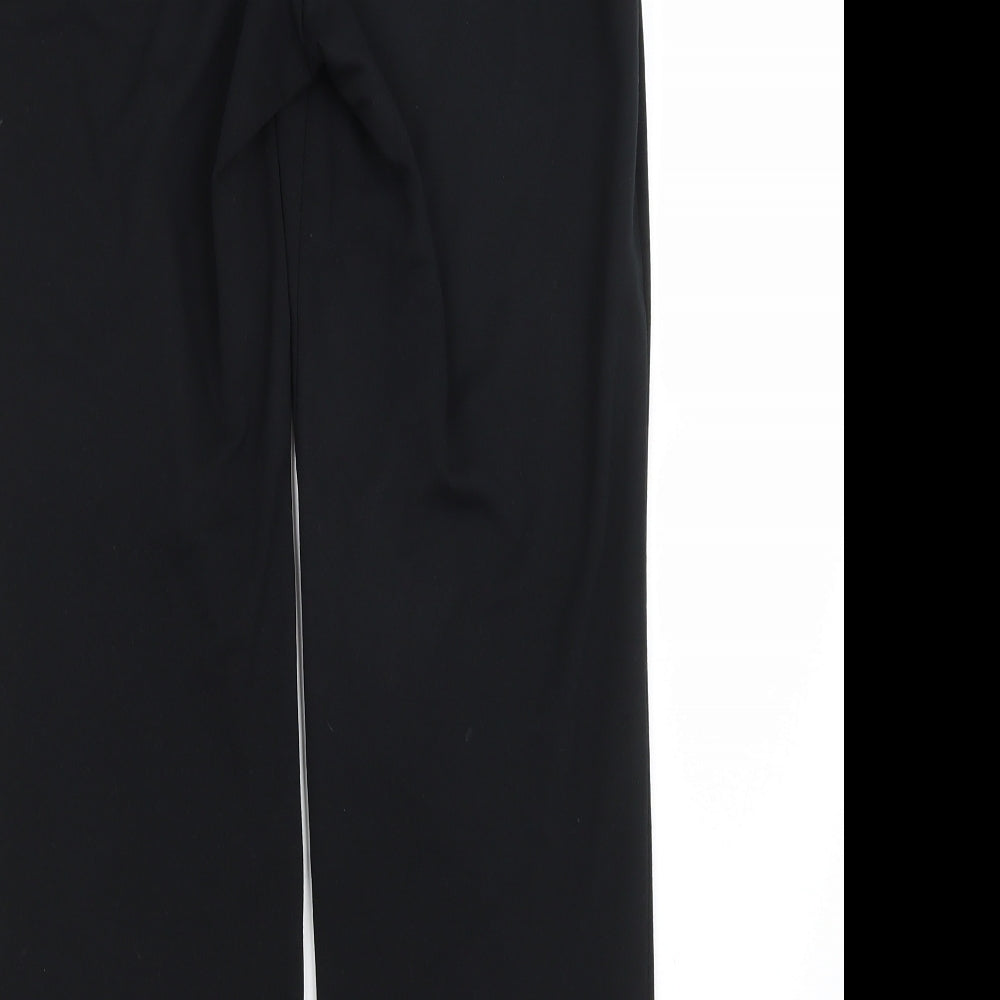 M&S Womens Black   Trousers  Size 10 L26 in