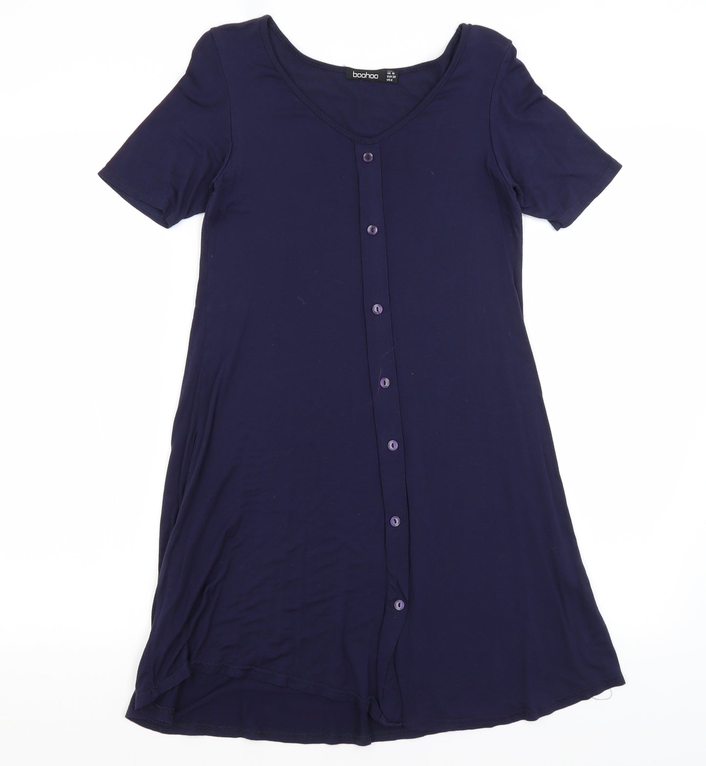 Boohoo Womens Blue   T-Shirt Dress  Size 10