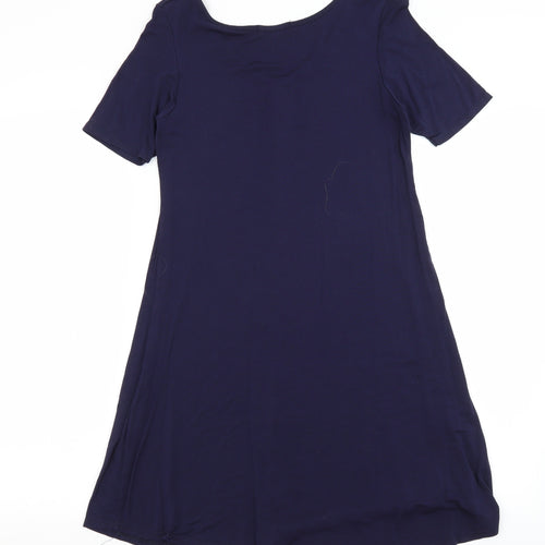 Boohoo Womens Blue   T-Shirt Dress  Size 10