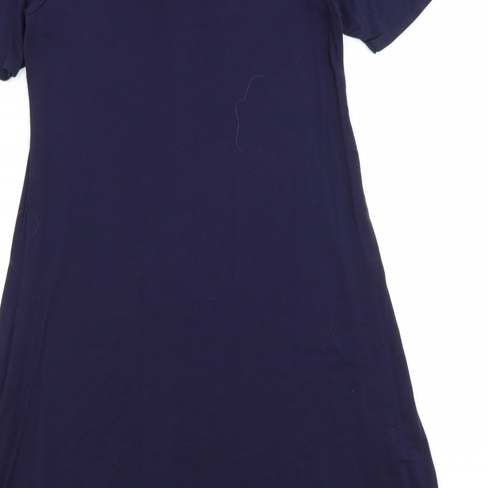 Boohoo Womens Blue   T-Shirt Dress  Size 10