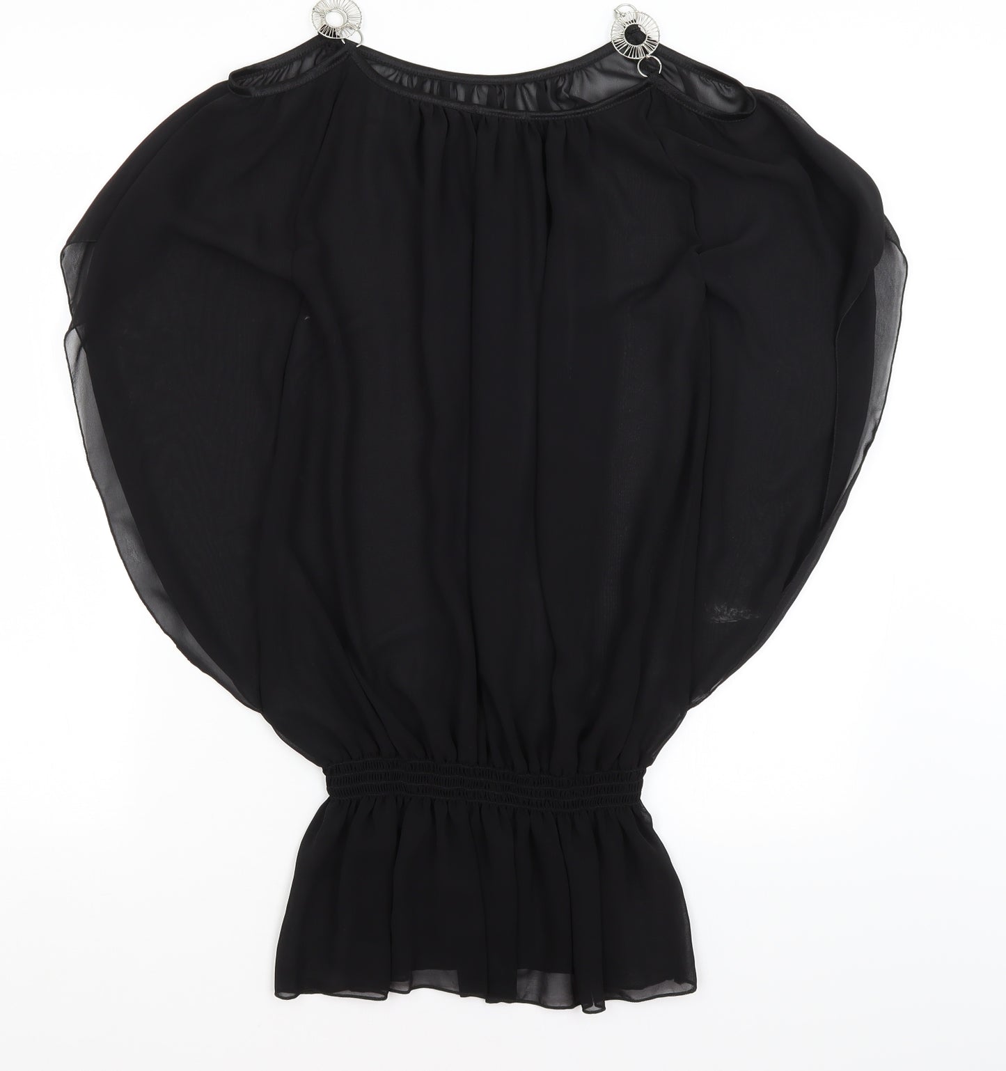 Preworn Womens Black   Tunic Blouse Size S