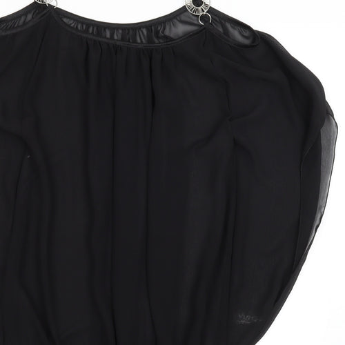 Preworn Womens Black   Tunic Blouse Size S
