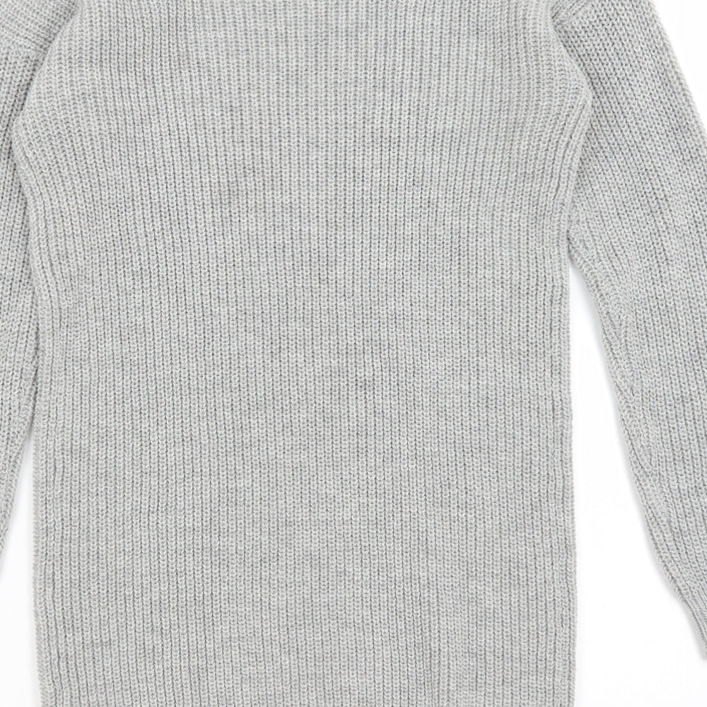 Missguided Womens Grey   Jumper Dress  Size S