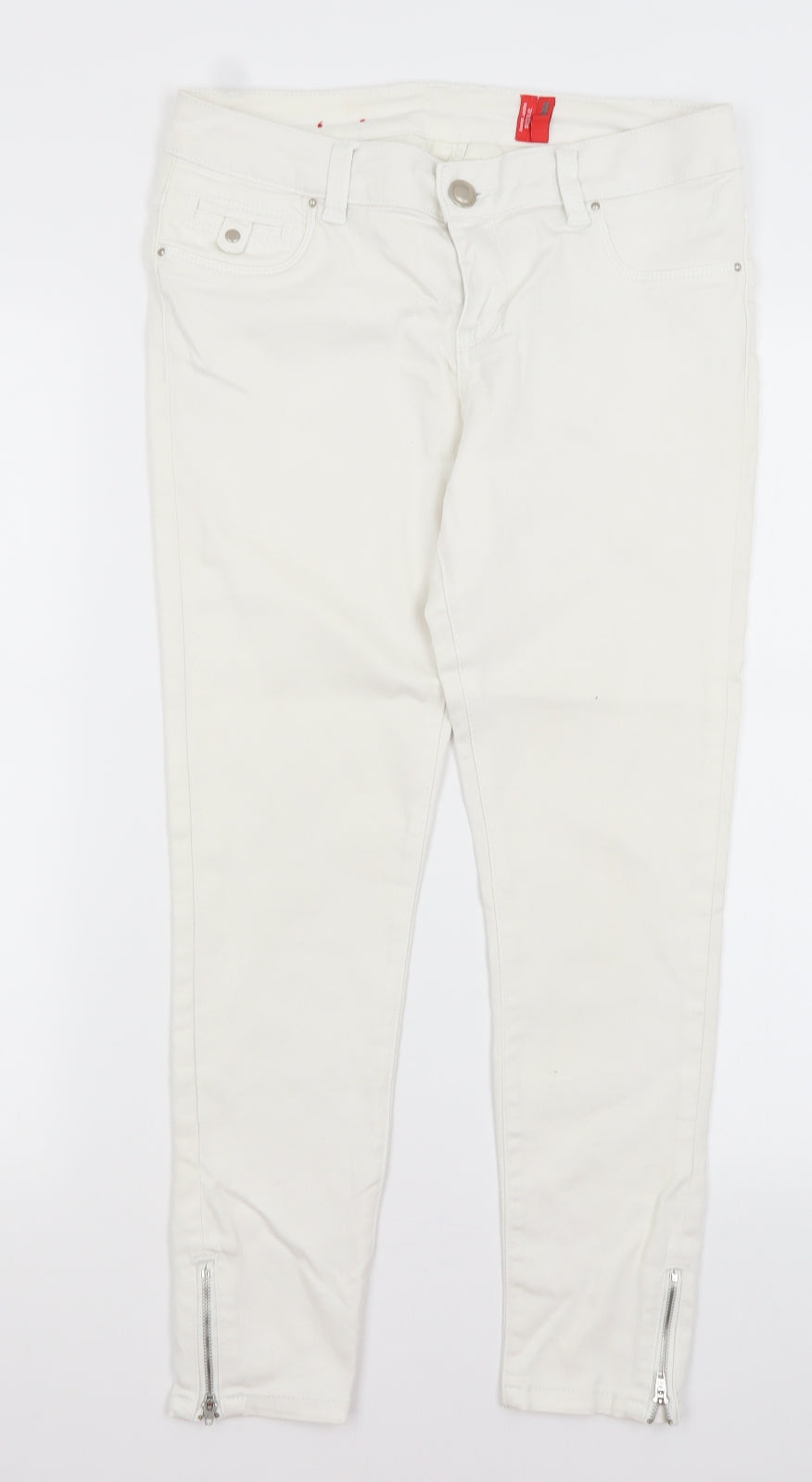 Yes Yes Womens White   Capri Jeans Size 10 L25 in