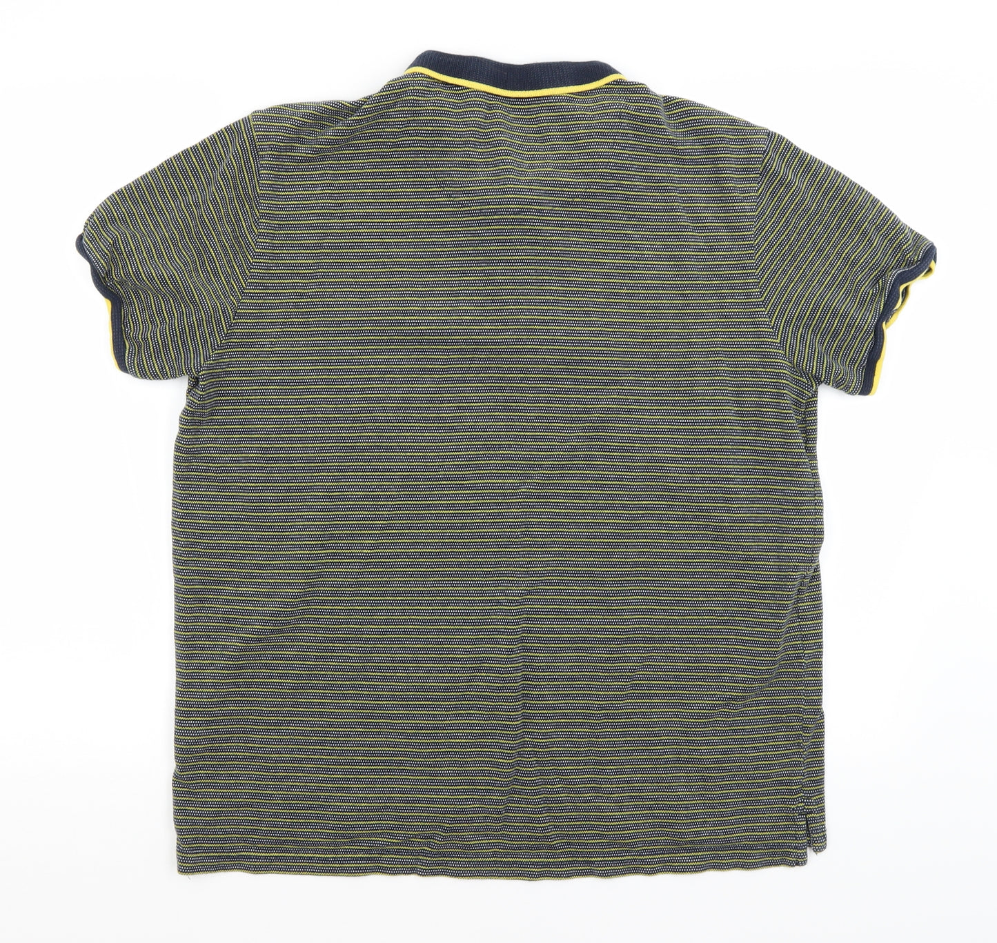 Studio Mens Blue Striped   Polo Size XL