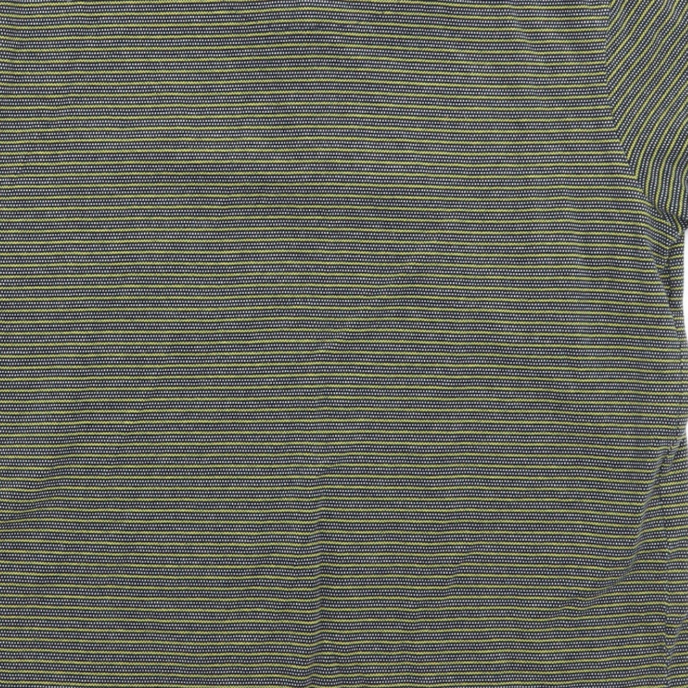 Studio Mens Blue Striped   Polo Size XL