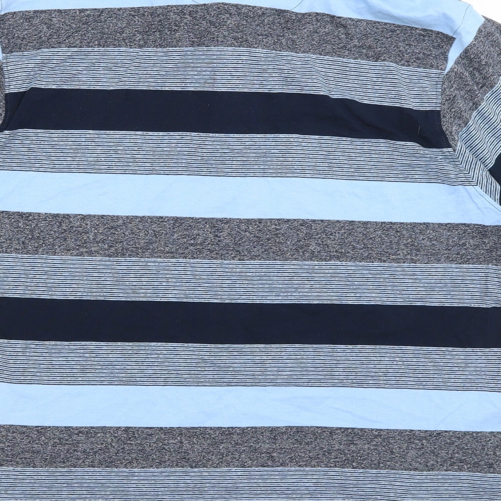 Pierre Cardin Mens Blue Striped   Polo Size XL
