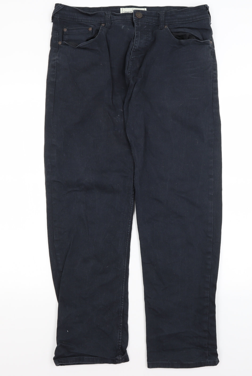 George Mens Blue   Straight Jeans Size 36 in L30 in