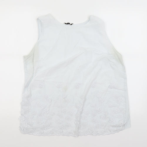 George Womens White   Basic Tank Size 20