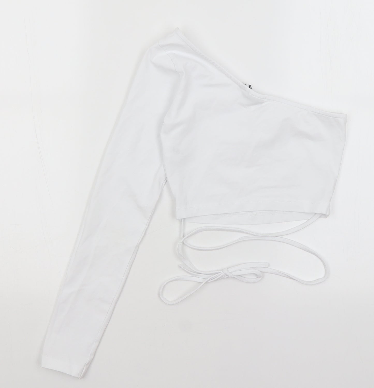 ASOS Womens White   Cropped T-Shirt Size 6