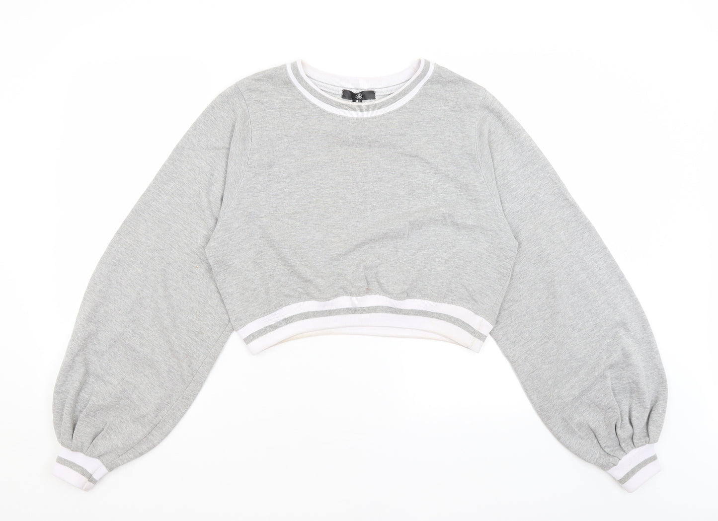 Missguided Womens Grey   Pullover Jumper Size 8