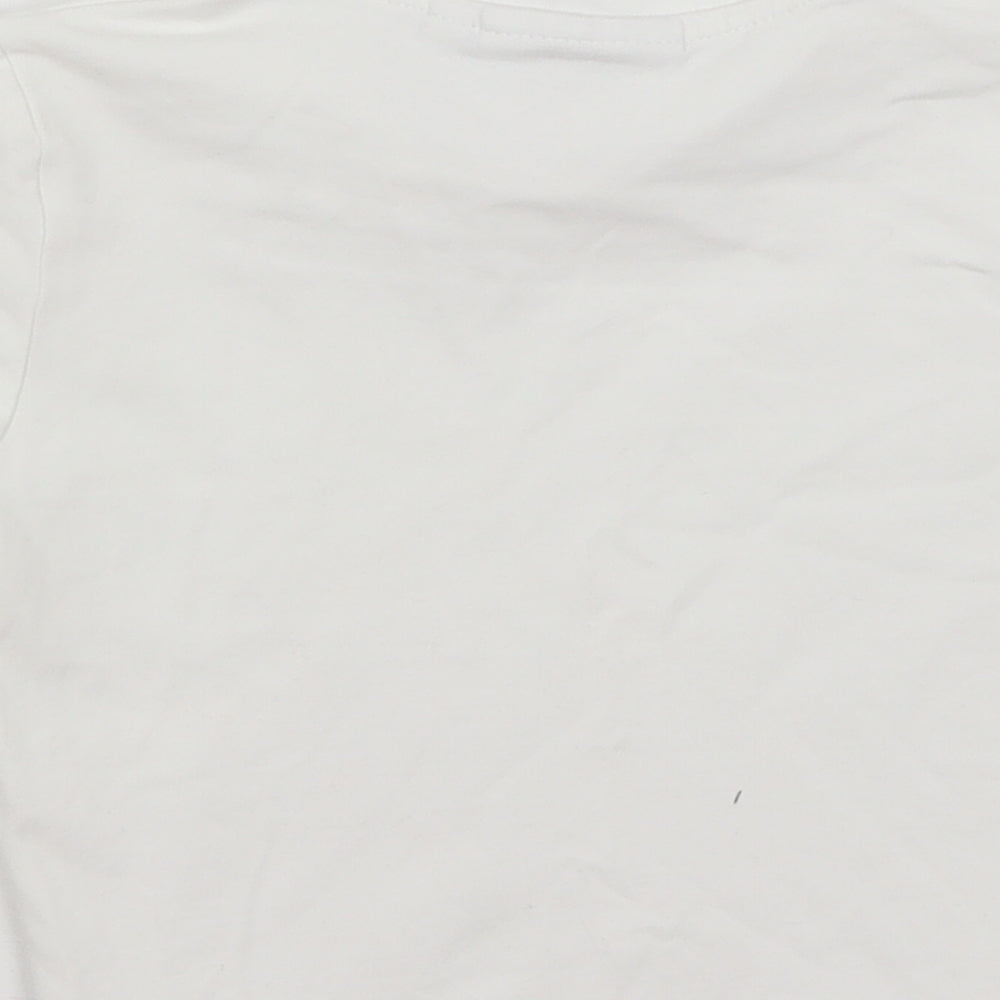 Weekday Womens White   Cropped T-Shirt Size XS