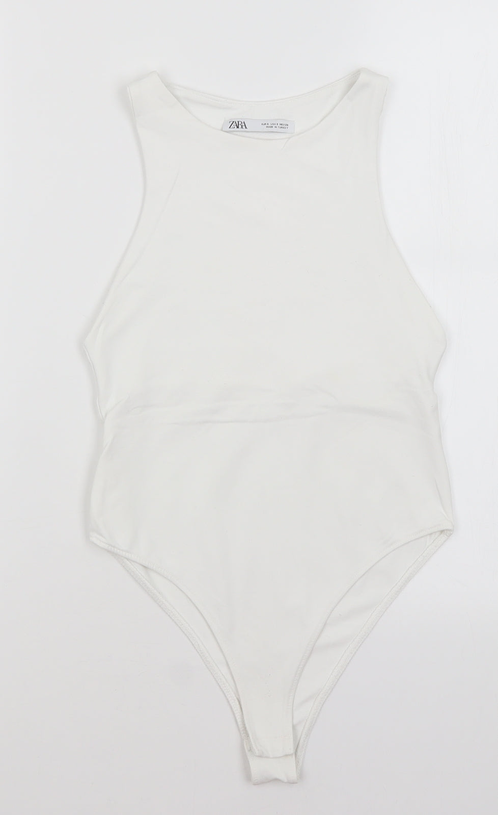 Zara Womens White   Bodysuit One-Piece Size S