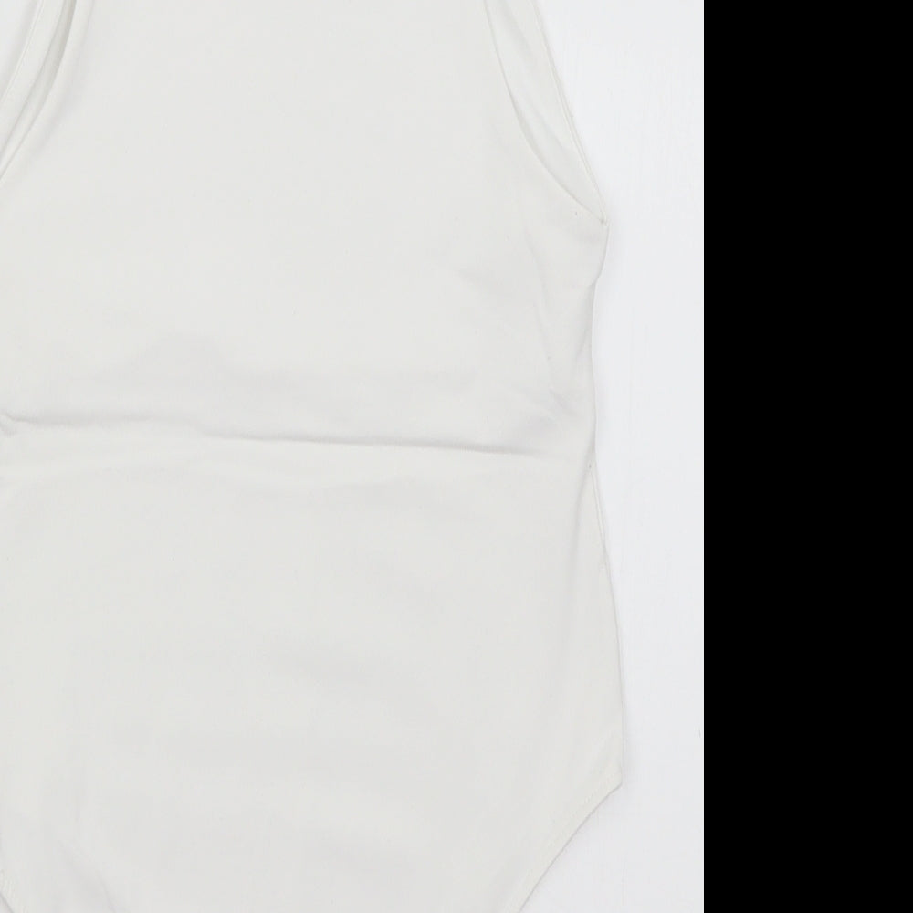 Zara Womens White   Bodysuit One-Piece Size S