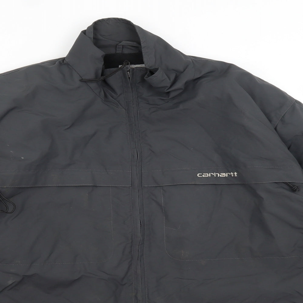 Carhartt Mens Grey   Rain Coat Coat Size L