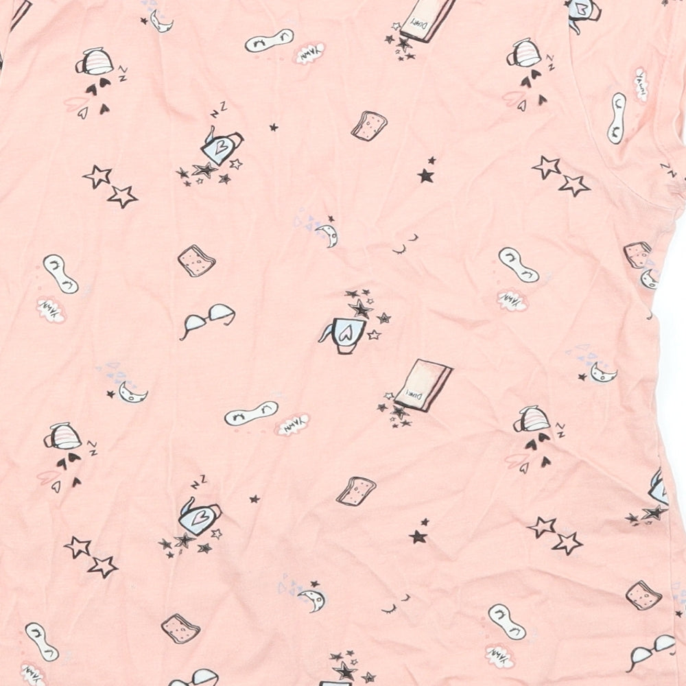 George Girls Pink   Basic T-Shirt Size 9-10 Years