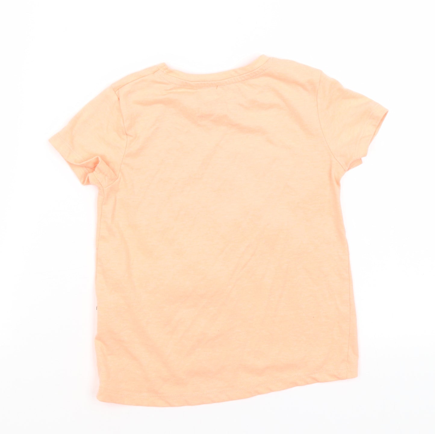 Blue Zoo Girls Orange   Basic T-Shirt Size 3-4 Years