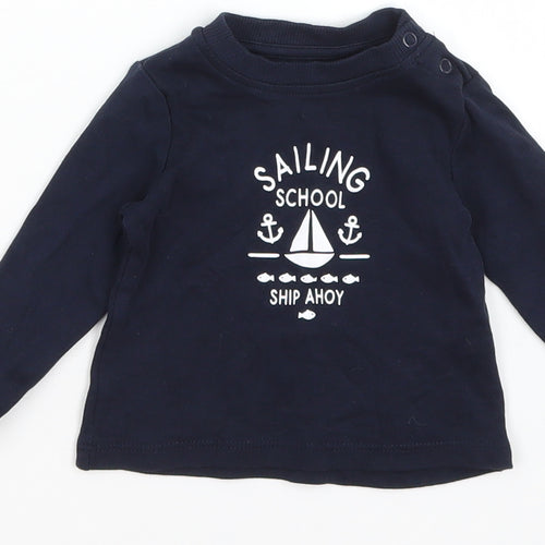 Lupilu Baby Blue   Basic T-Shirt Size 3-6 Months  - Sailing School