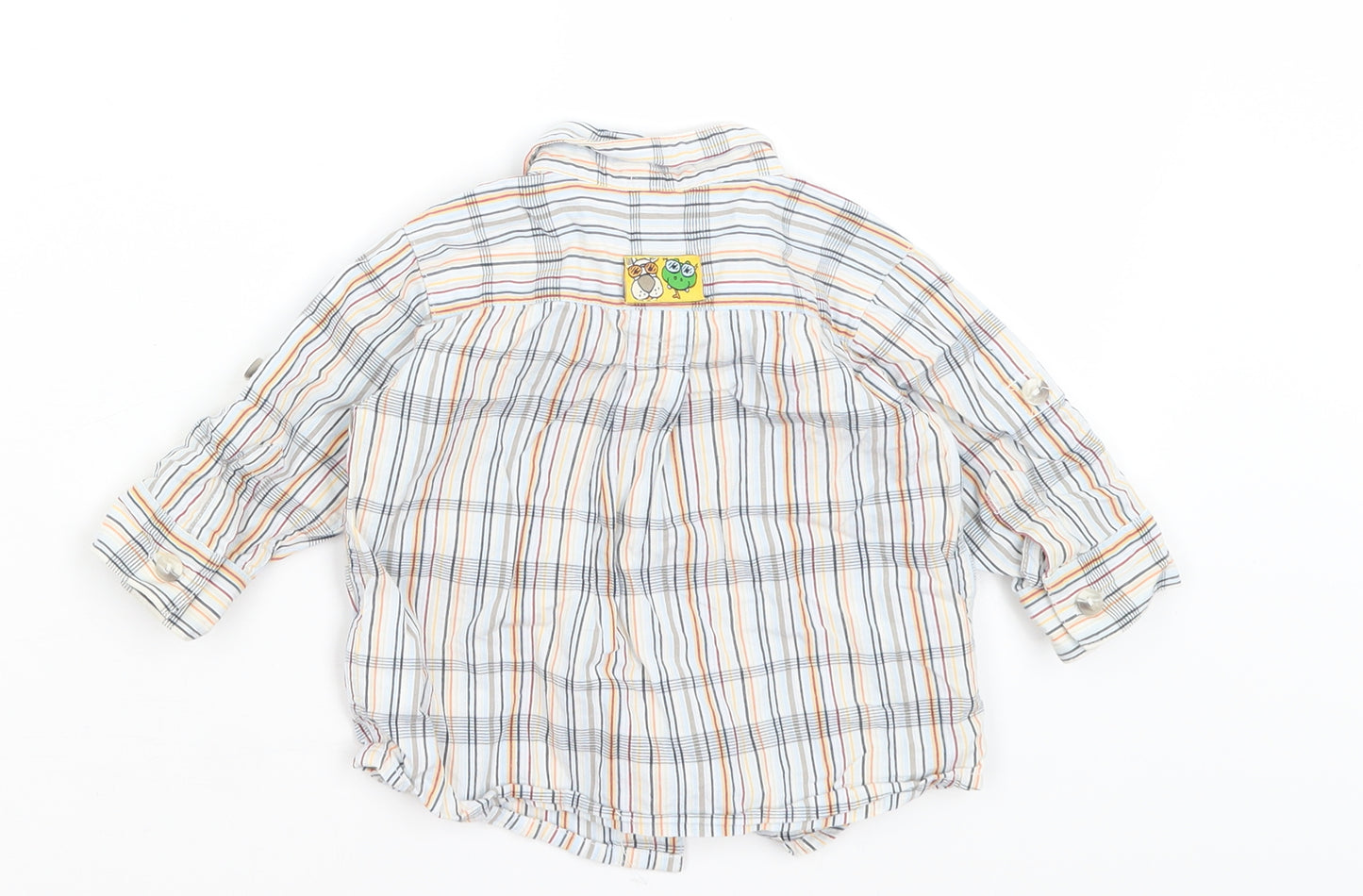 H&M Baby White Striped  Basic Button-Up Size 3-6 Months