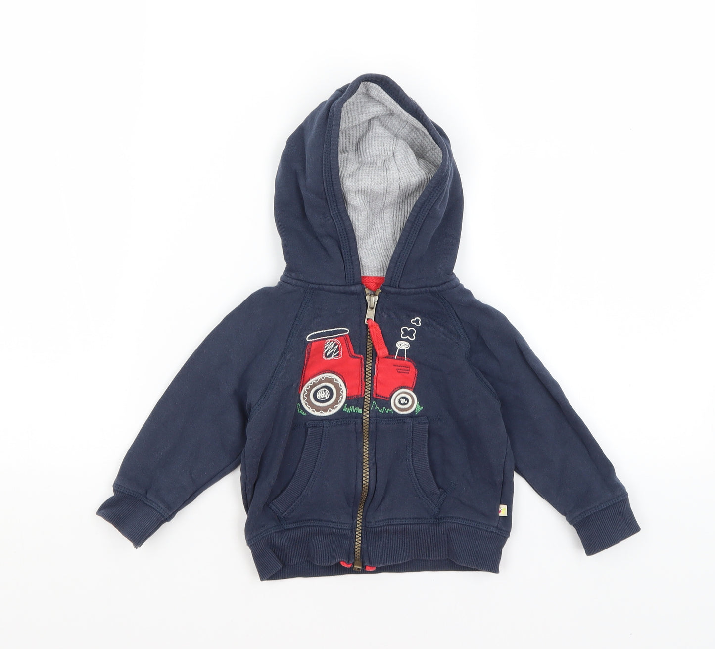 Fruggi Baby Blue   Full Zip Jumper Size 6-9 Months  - Tractor