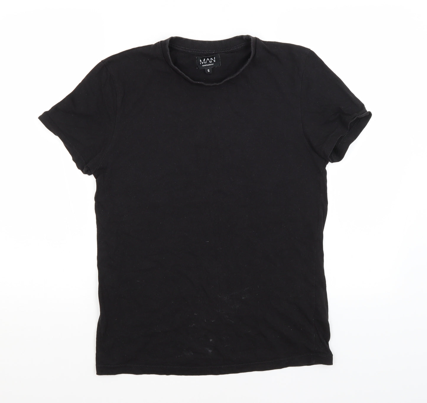 Boohoo man Mens Black    T-Shirt Size S